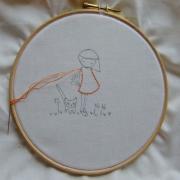 three embroidery patterns of your choice