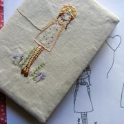 daisy girl embroidery pattern